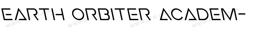 Earth Orbiter Academ字体转换